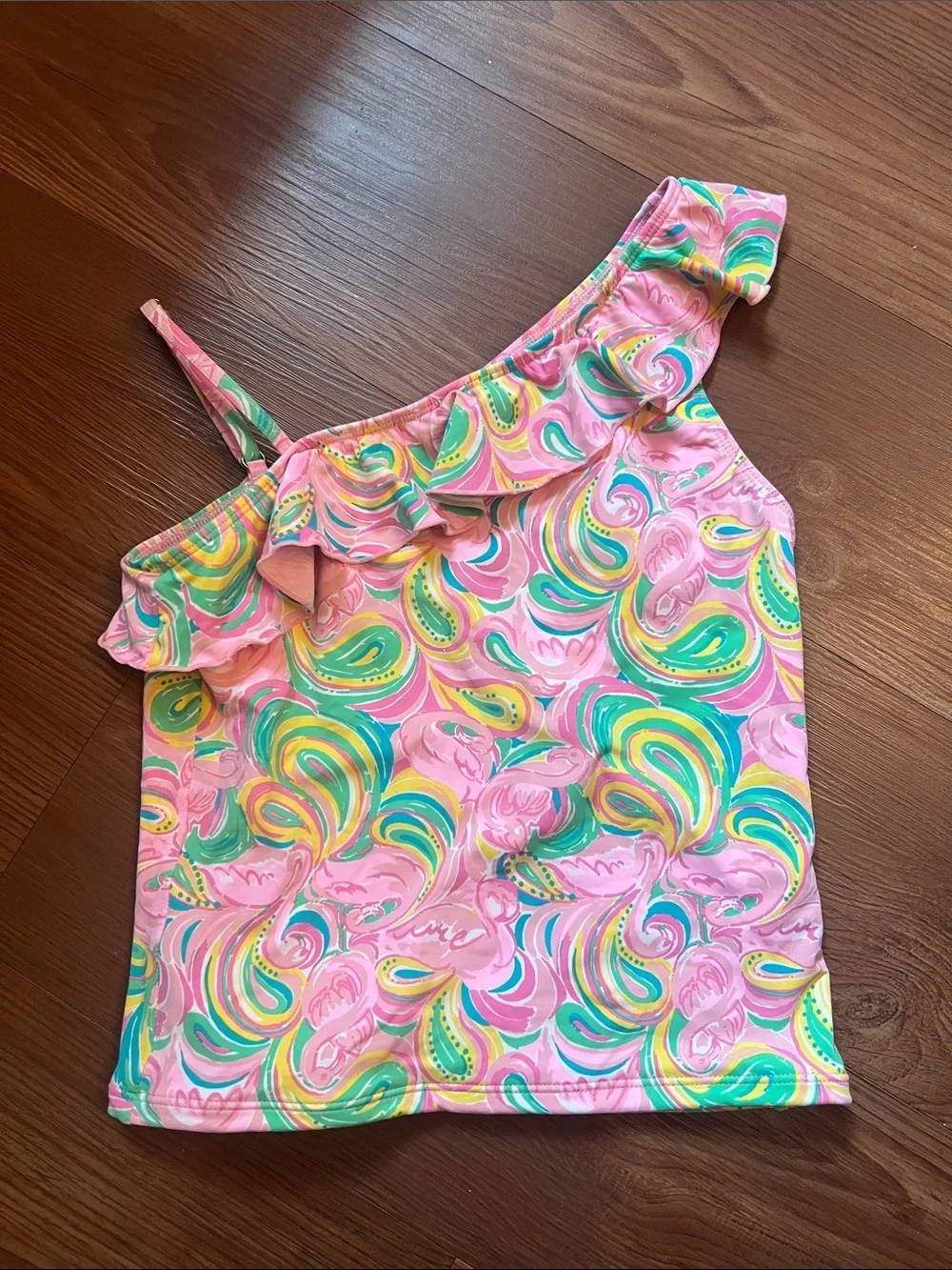Lilly Pulitzer Pink Multi Swirl Girls 3-Piece Swim Set - Picture 10 of 13